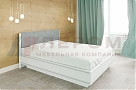 Кровать Карина КР-1013 Снежный Ясень+велюр - мебель ЛЕРОМ во Владивостоке