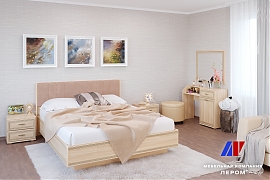 Спальня Карина - композиция 7 Ясень Асахи+велюр - мебель ЛЕРОМ во Владивостоке